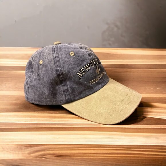 New Orleans French Quarter I ❤️N’awlins Embroidered Adjustable Velcro Strap Cap! - Picture 4 of 11